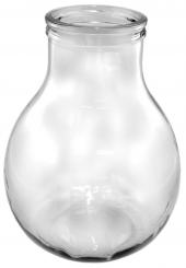 Glasballon 10000ml weiß gebohrt - Weithals inkl. Kunststoffdeckel #Nicht für energetisiertes Wasser geeignet. 