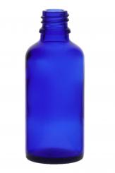 Tropfenflasche 50ml blau DIN18 Folienpack à 50 Stück