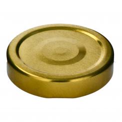 Deckel TO66 deep gold - mit Button Auch für ölhaltige Inhalte geeignet Beutel à 100 Stück