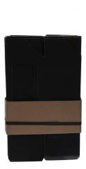 Geschenkkarton Einzelverpackung für Dubbeglas 0,5 l Wellkiste mit Steckboden schwarz  m. ausgestanzten Dubbe Pack á 10 Stück 