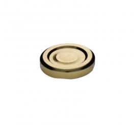 Deckel TO43 gold - mit Button Für ölhaltige Inhalte geeignet - BPA-frei 