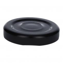Deckel TO43 schwarz mit Button Für ölhaltige Inhalte geeignet - BPA-frei Beutel à 100 Stück