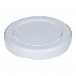 Deckel TO48 weiß mit Button Für ölhaltige Inhalte geeignet - BPA-frei Beutel à 100 Stück