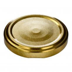 Deckel TO58 gold mit Button Für ölhaltige Inhalte geeignet - BPA-frei Karton à 1600 Stück