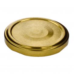 Deckel TO66 gold - mit Button Für ölhaltige Inhalte geeignet - BPA-frei Karton à 1250 Stück