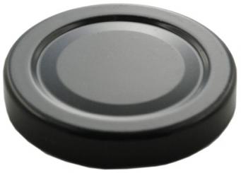 Deckel TO70 schwarz mit Button Für ölhaltige Inhalte geeignet - BPA-frei 