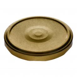 Deckel TO82 gold - mit Button Für ölhaltige Inhalte geeignet - BPA-frei Beutel à 100 Stück