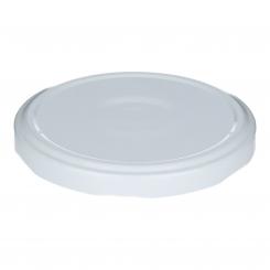 Deckel TO82 weiß - mit Button Für ölhaltige Inhalte geeignet - BPA-frei Beutel à 100 Stück