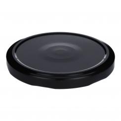 Deckel TO82 schwarz - mit Button Für ölhaltige Inhalte geeignet - BPA-frei Beutel à 100 Stück