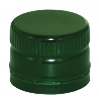 PP31,5 Schraubverschluss grün - ALU mit Ausgießer & Gewinde (hart) Beutel à 100 Stück