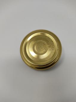 Deckel TO48 gold - mit Button Für ölhaltige Inhalte geeignet - BPA-frei Beutel à 100 Stück