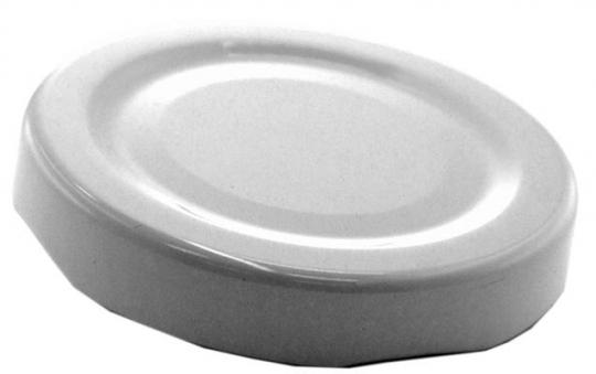 Deckel TO63 weiß - mit Button Für ölhaltige Inhalte geeignet - BPA-frei Stück