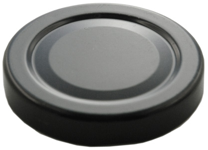 Deckel TO70 schwarz mit Button Für ölhaltige Inhalte geeignet - BPA-frei Stück