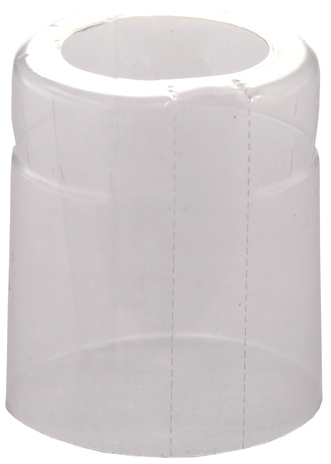 Schrumpfkapsel klar 32,5x55mm Längsperforation / oben offen 