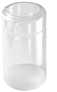 Schrumpfkapsel klar 24x35 Längsperforation / oben offen 