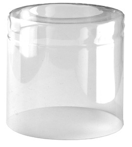 Schrumpfkapseln klar 36x41 Längsperforation / opben offen 