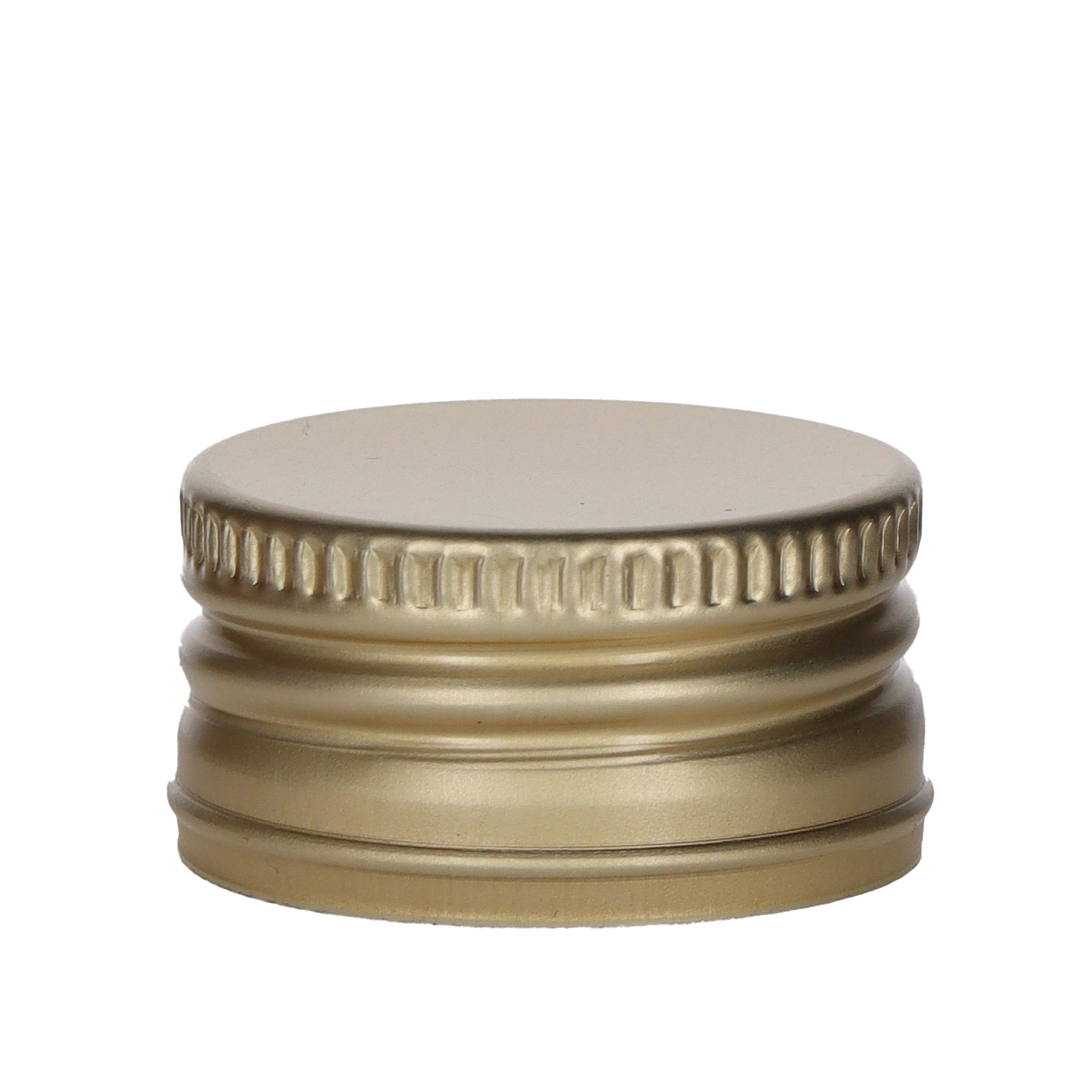 Schraubverschluss Alu PP31,5/16,5 gold mit Gewinde  Beutel à 100 Stück