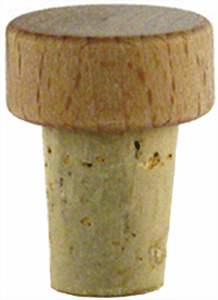 Holzscheibe Natur 15mm Kork 22,0x10,0 - 16,0-13,0  Beutel à 20 Stück