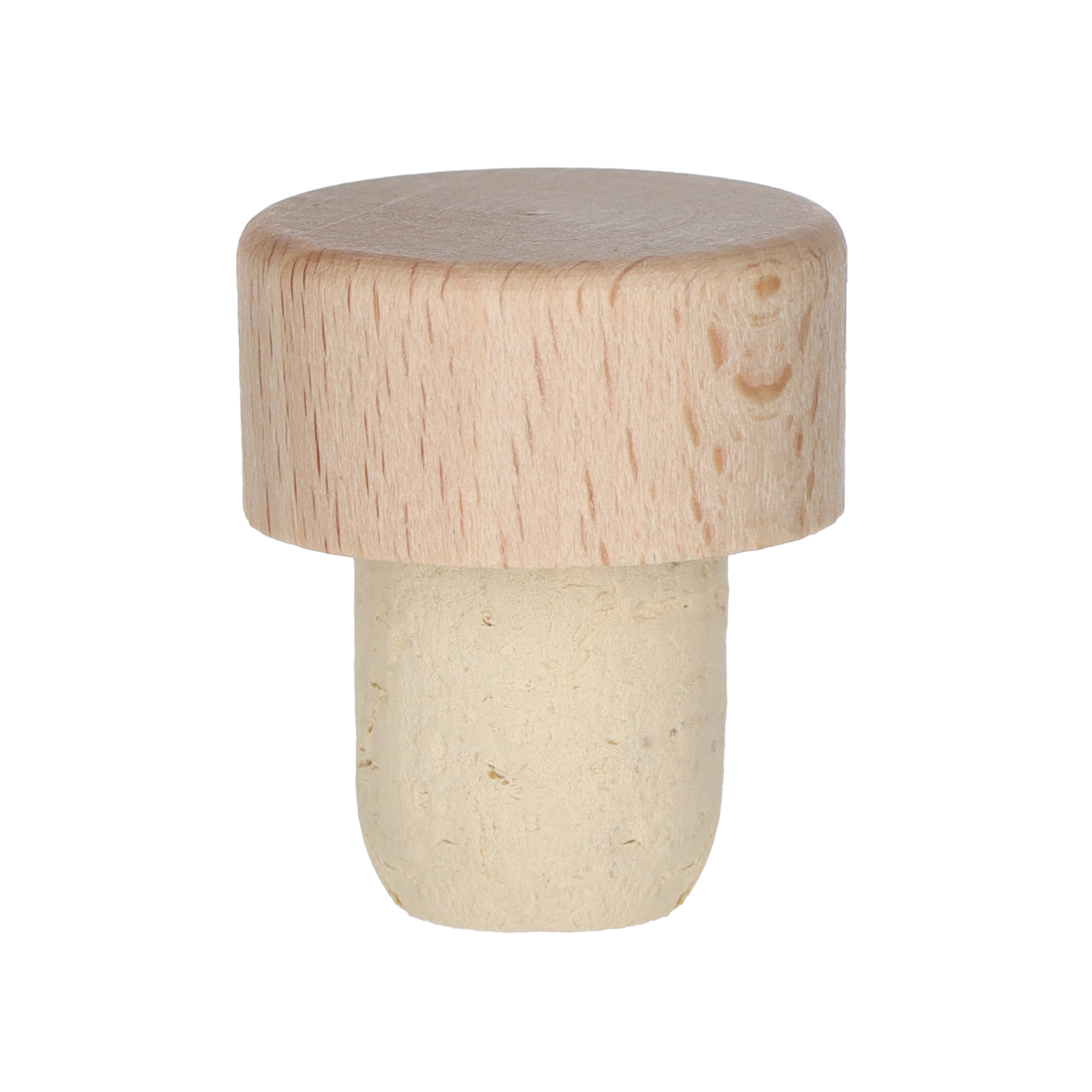 Holzscheibe Natur 18mm Kork 29,0x15,0 - 18,0x19,0  Beutel à 20 Stück