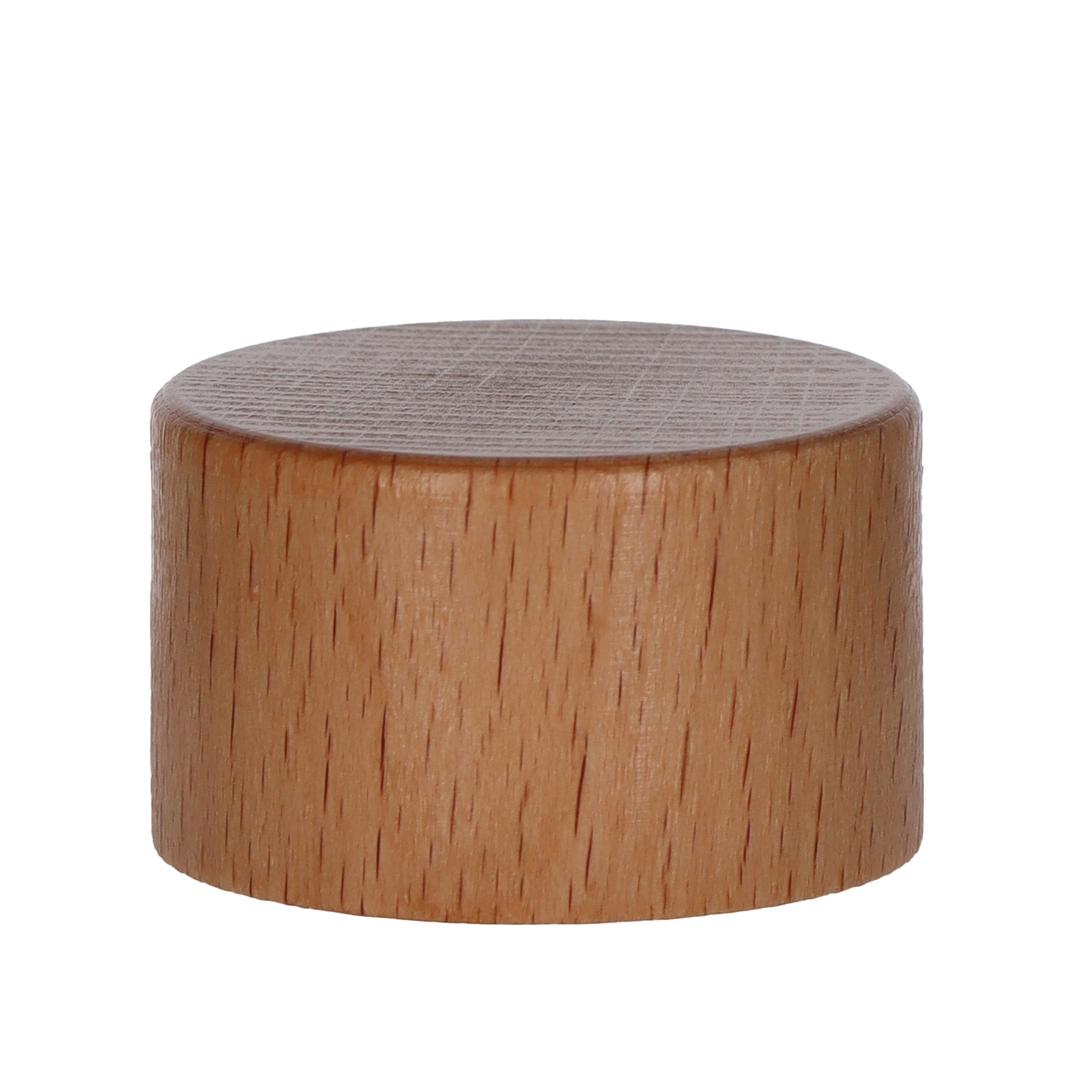 Schraubverschluss Alu PP31,5 mit Gewinde Holzkappe natur lackiert Beutel à 20 Stück