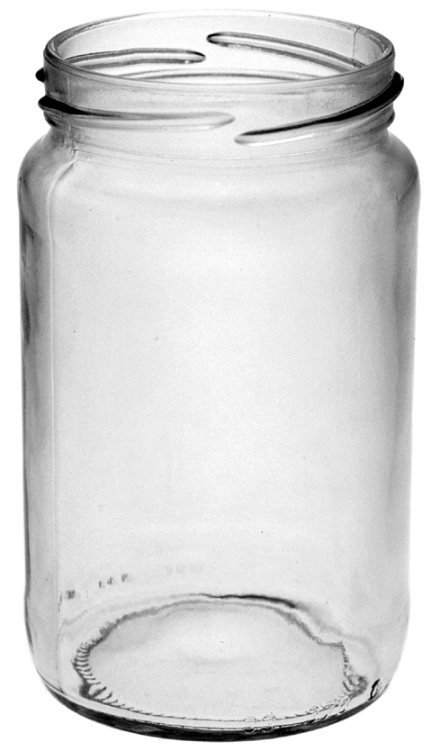 Weithalsglas 370ml weiß TO66  