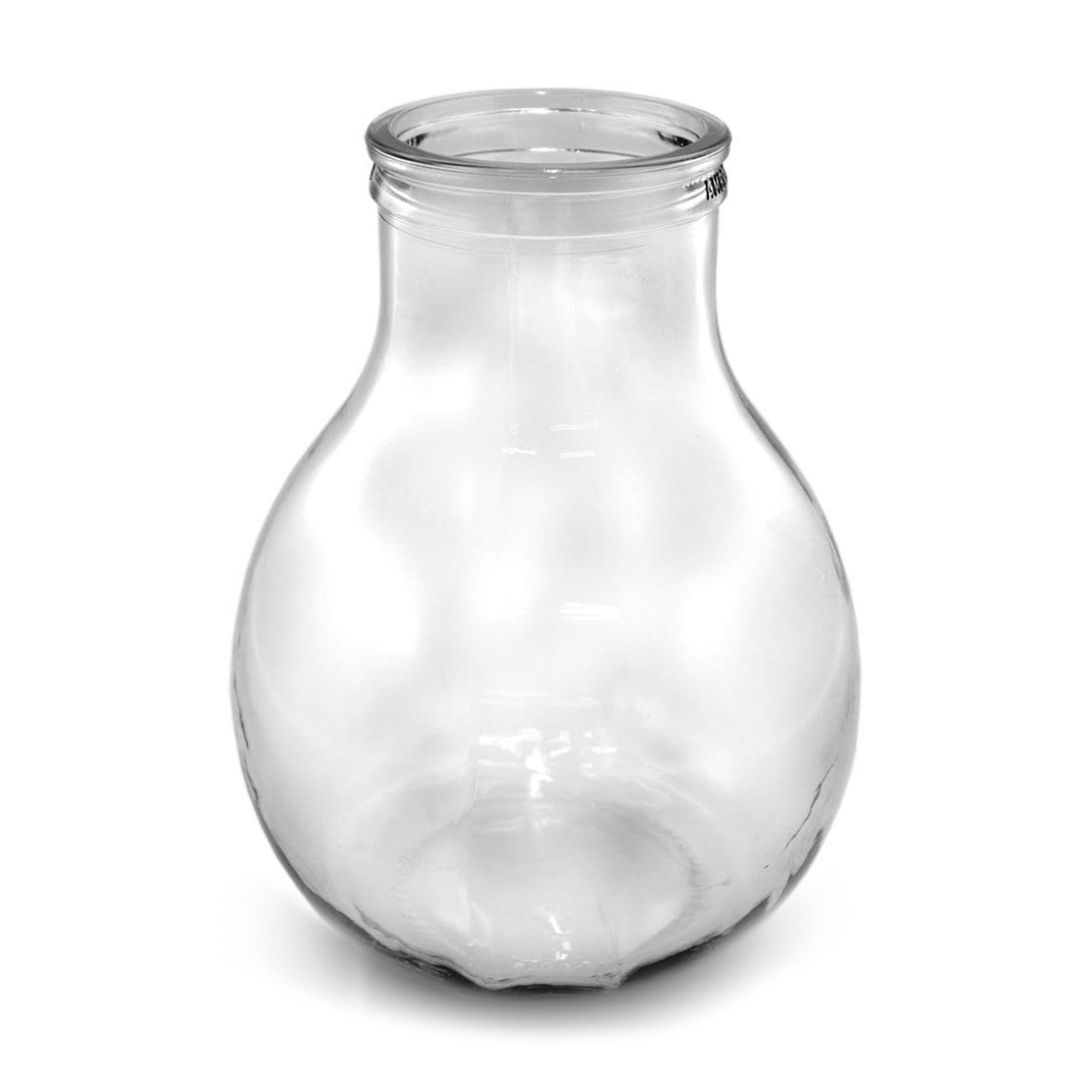 Glasballon 10000ml weiß blank - Weithals 113mm - Achtung! Die Ballone sind nicht für energetisiertes Wasser geeignet.  Stück