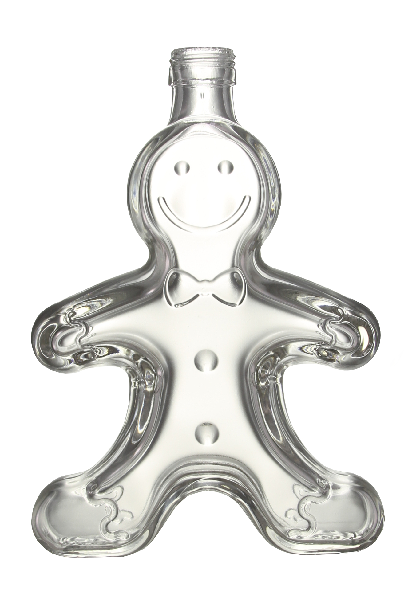 Lebkuchenmann 50ml weiss PP18 Nicht für Handverschließer geeignet  Karton à 48 Stück