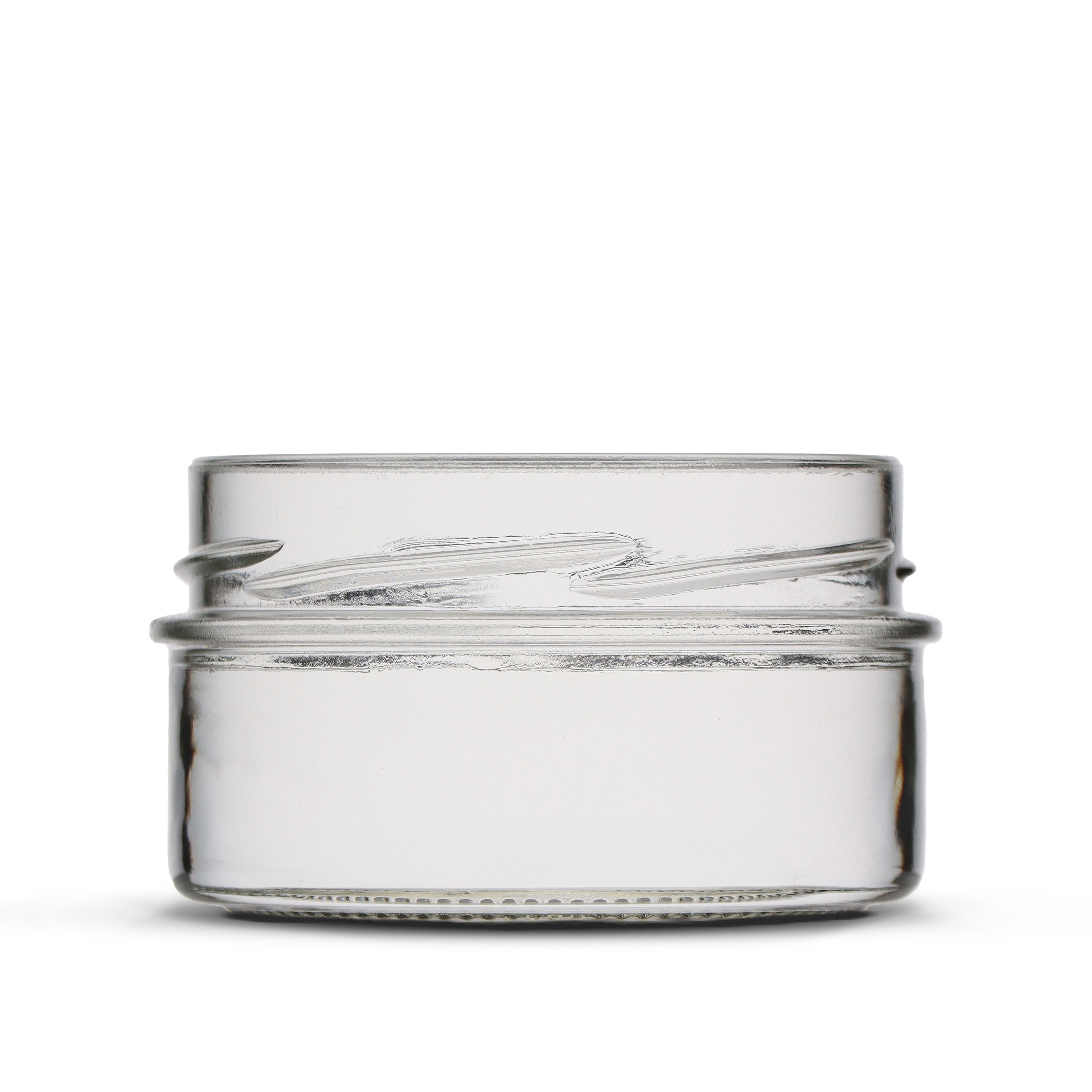 Sturzglas 190ml weiß TO82 Deep inkl. Verschluss silber 6er Folienpack  