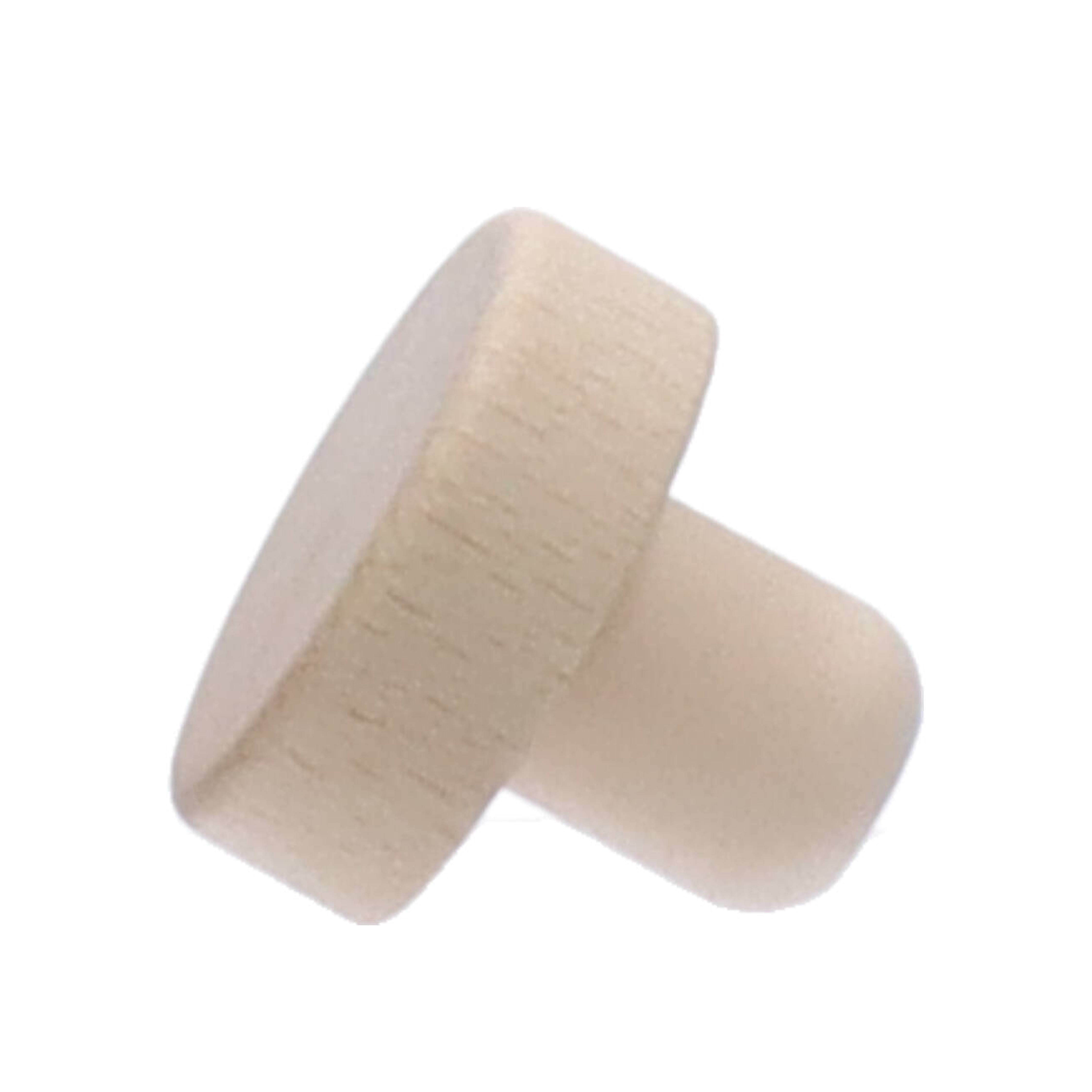 Holzscheibe Natur 18mm PE 39,0x13,0 - 18,0x20,0 Speziell angepasst auf Tellerrandmündungen.  