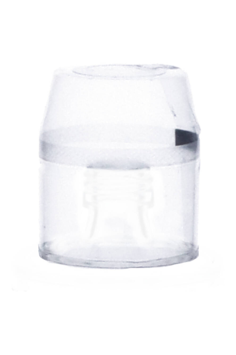 Schrumpfkapsel klar 40x45mm mit Abrissband Deckel transparent  Stange à 58 Stück