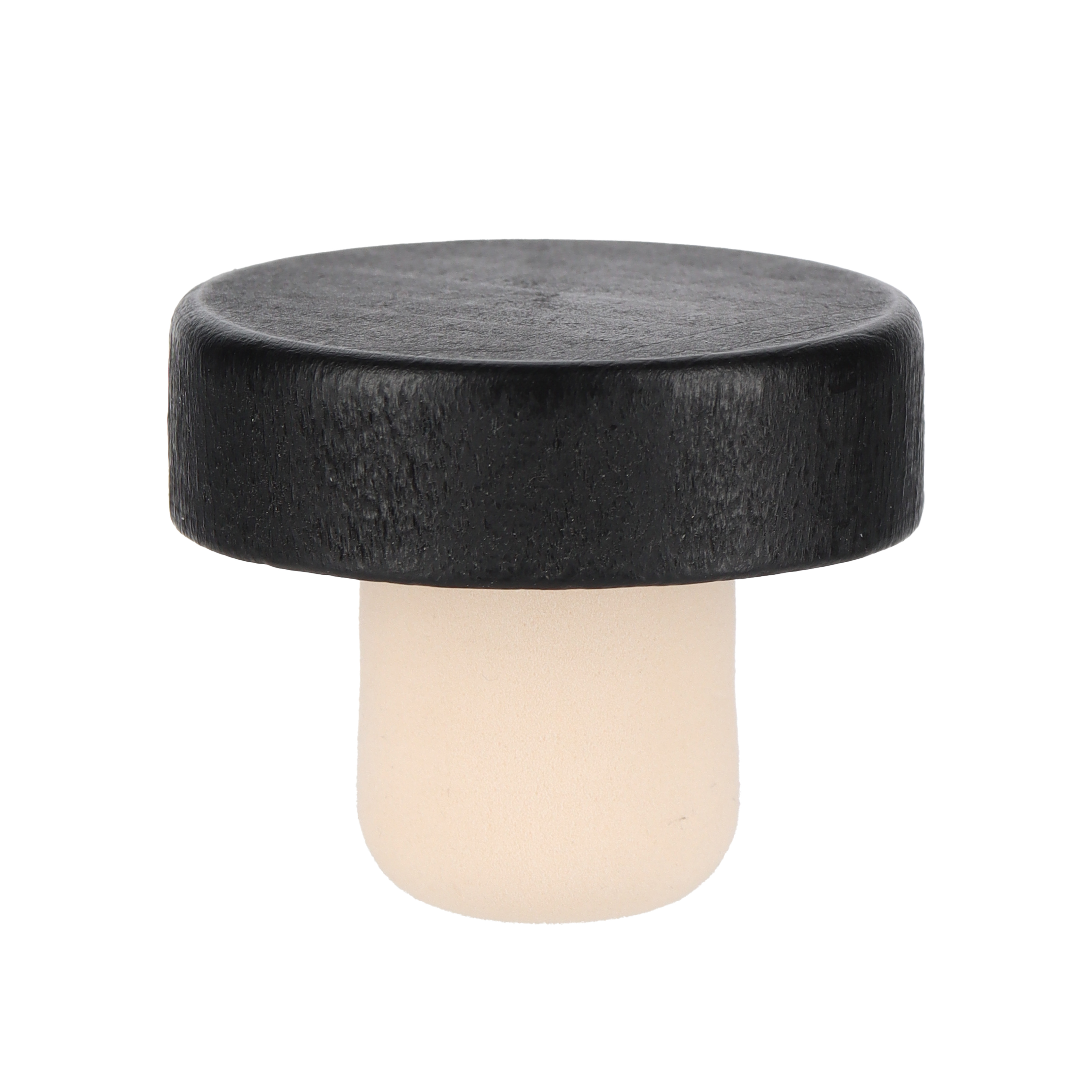 Holzgriffkorken, schwarz, 22,3mm Naturkork-Stopfen (verklebt)  Beutel à 250 Stück