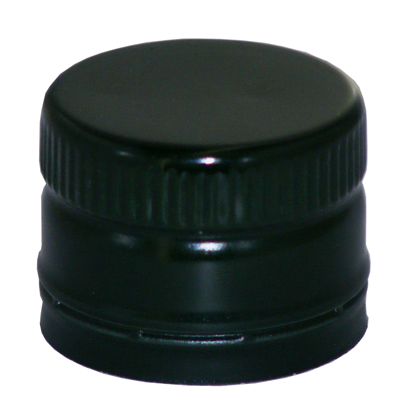 PP31,5 Schraubverschluss schwarz - ALU mit Ausgießer & Gewinde Karton à 3000 Stück