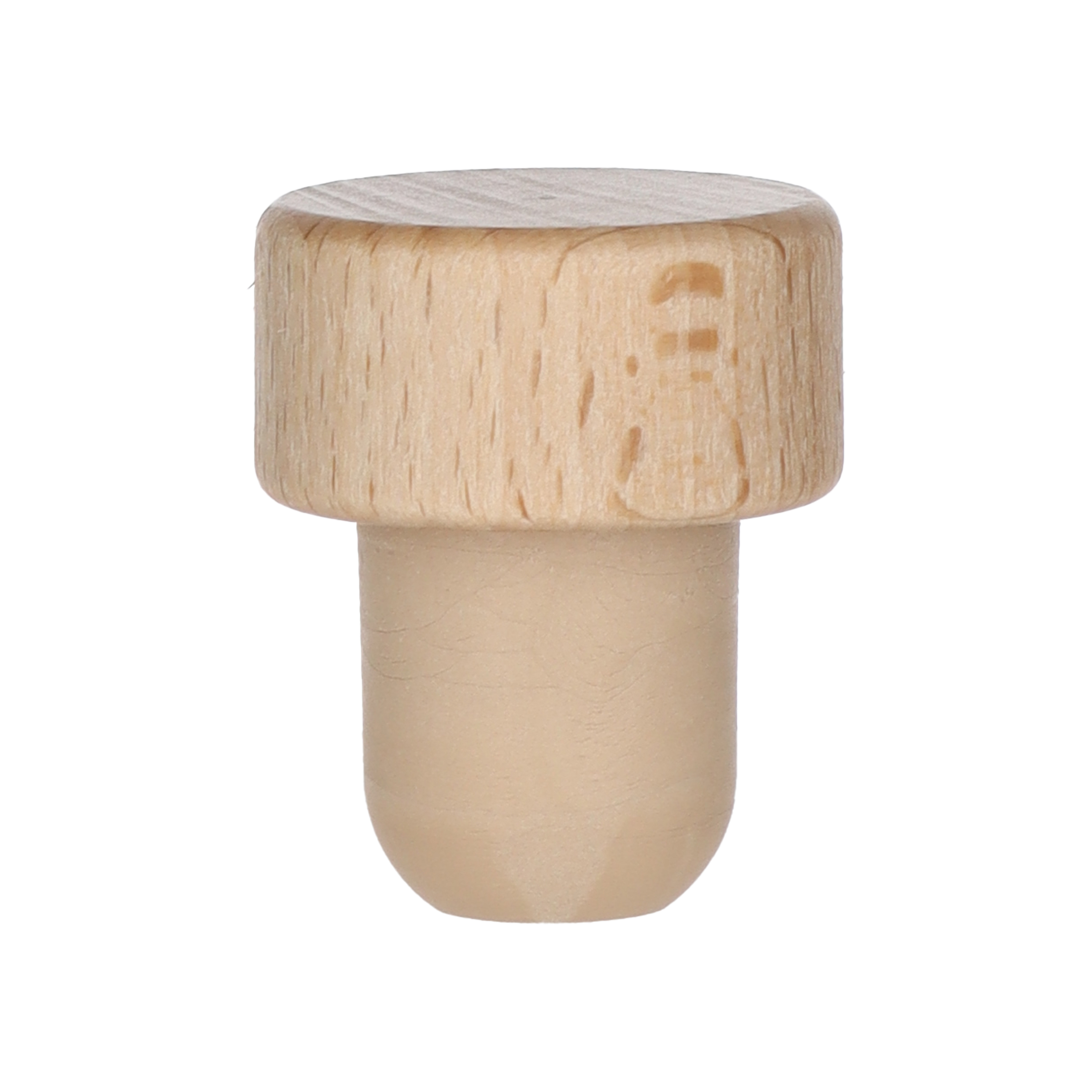 Holzscheibe Natur Co-Injected 18,5mm 29,0x15,0 - 18,5x20,0  