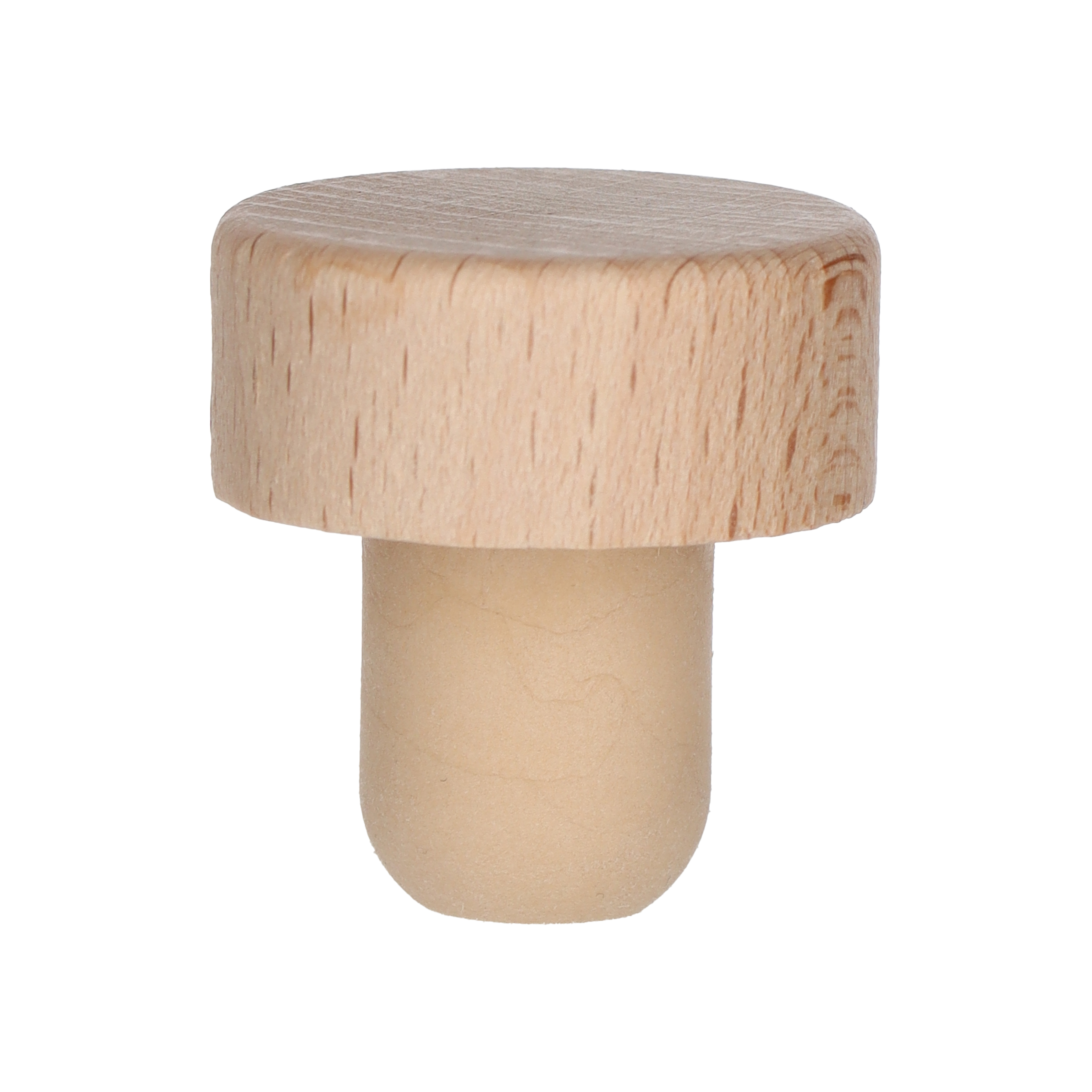 Holzgriffkorken natur Co-injected 18,5mm 35,0x15,0 - 18,5,x20,0  