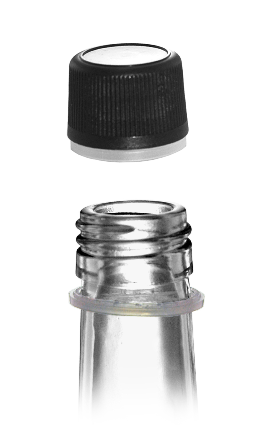 Schraubverschluss für Glasflaschen PP31,5x24mm mit Ausgießer grün