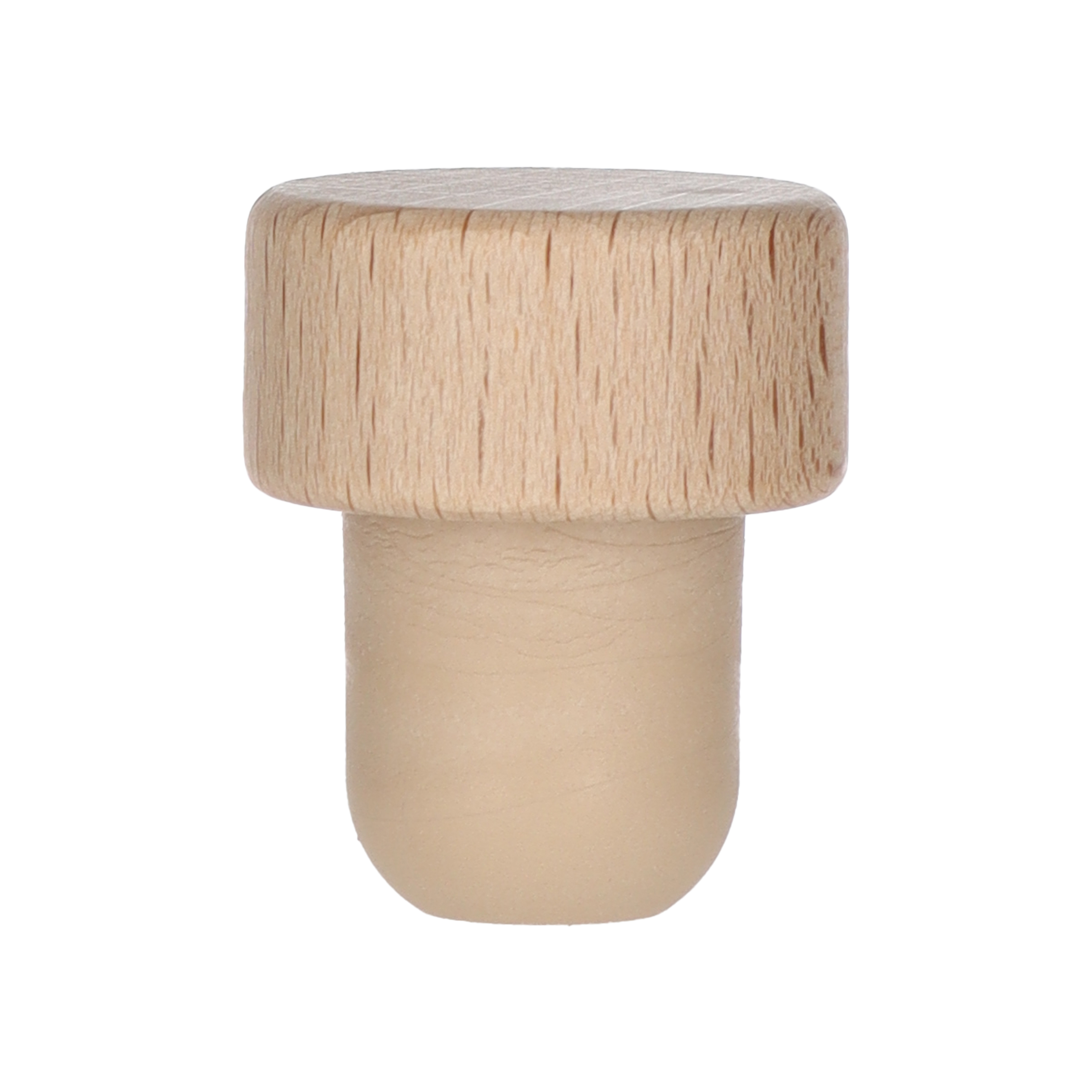 Holzgriffkorken natur Co-injected 19,0mm 29,0x15,0 - 19,0x20,0 Beutel à 100 Stück