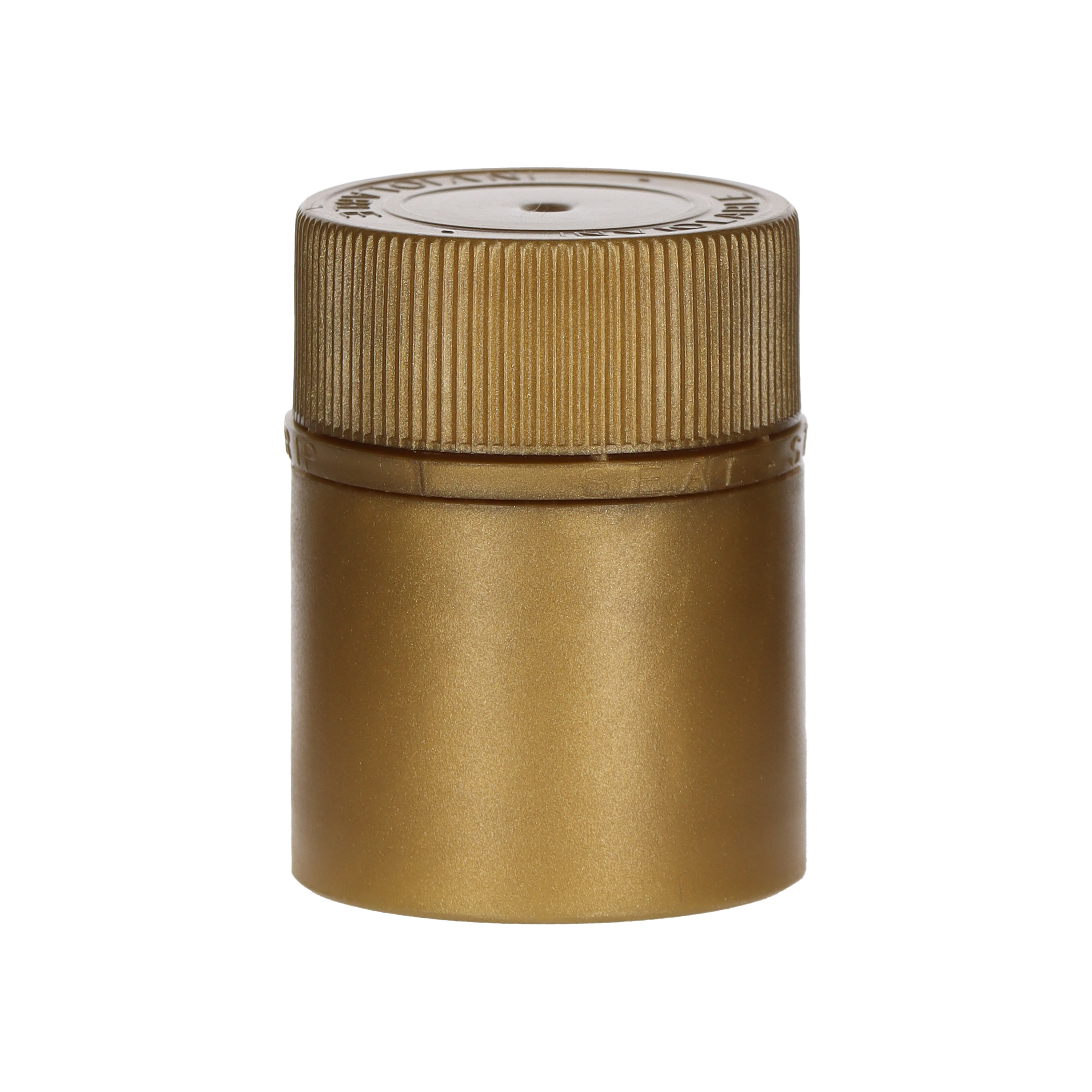 TOP-Verschluss / Kunststoff gold Steckverschluss 32x43  Karton à 1200 Stück