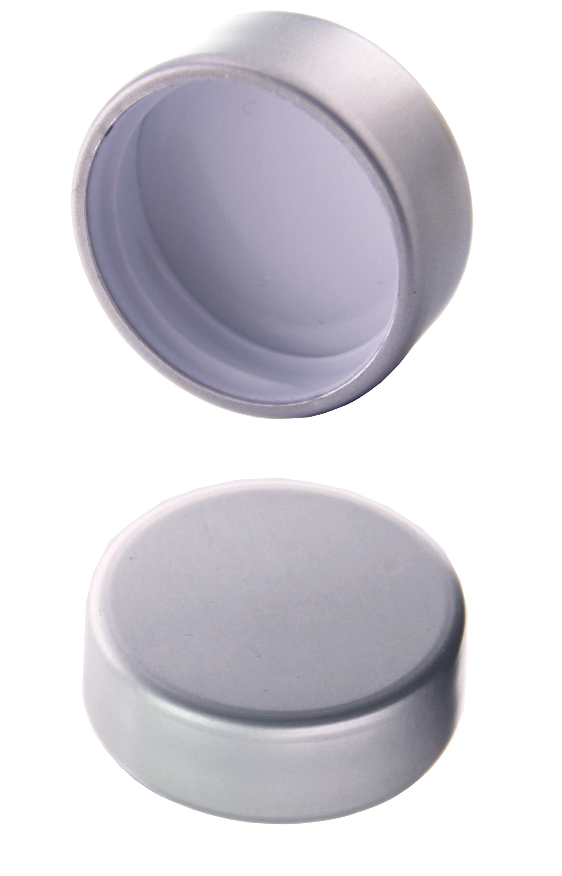 GPI 28/400 Silver Alu-Cap, Plastic Thread Beutel à 100 Stück