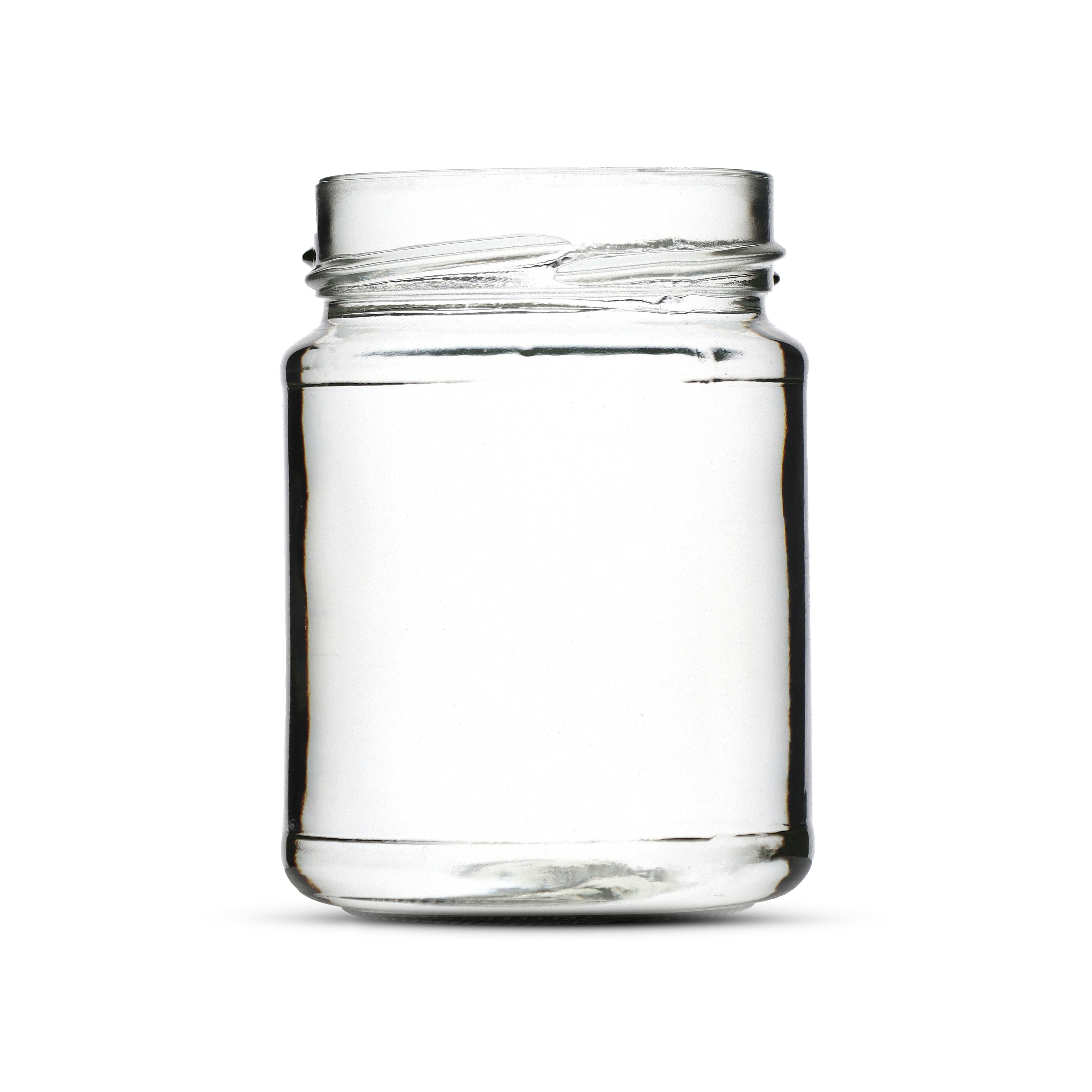 Weithalsglas 275ml weiß TO66 deep Randvollvolumen: 286ml 