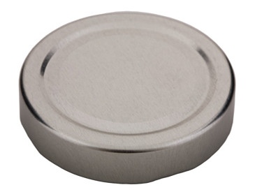 Deckel TO66 deep silber - mit Button auch für ölhaltige Inhalte geeignet Beutel à 100 Stück