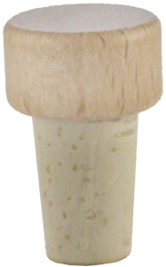 Holzscheibe Natur 12mm Kork 20,0x10,0 - 12,0/9,0 konisch  Beutel à 20 Stück