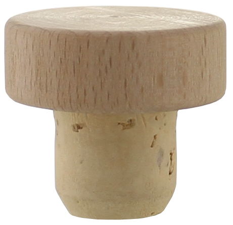 Holzscheibe Natur 24mm Kork 43,0x15,0 - 24,0x22,0  Beutel à 20 Stück