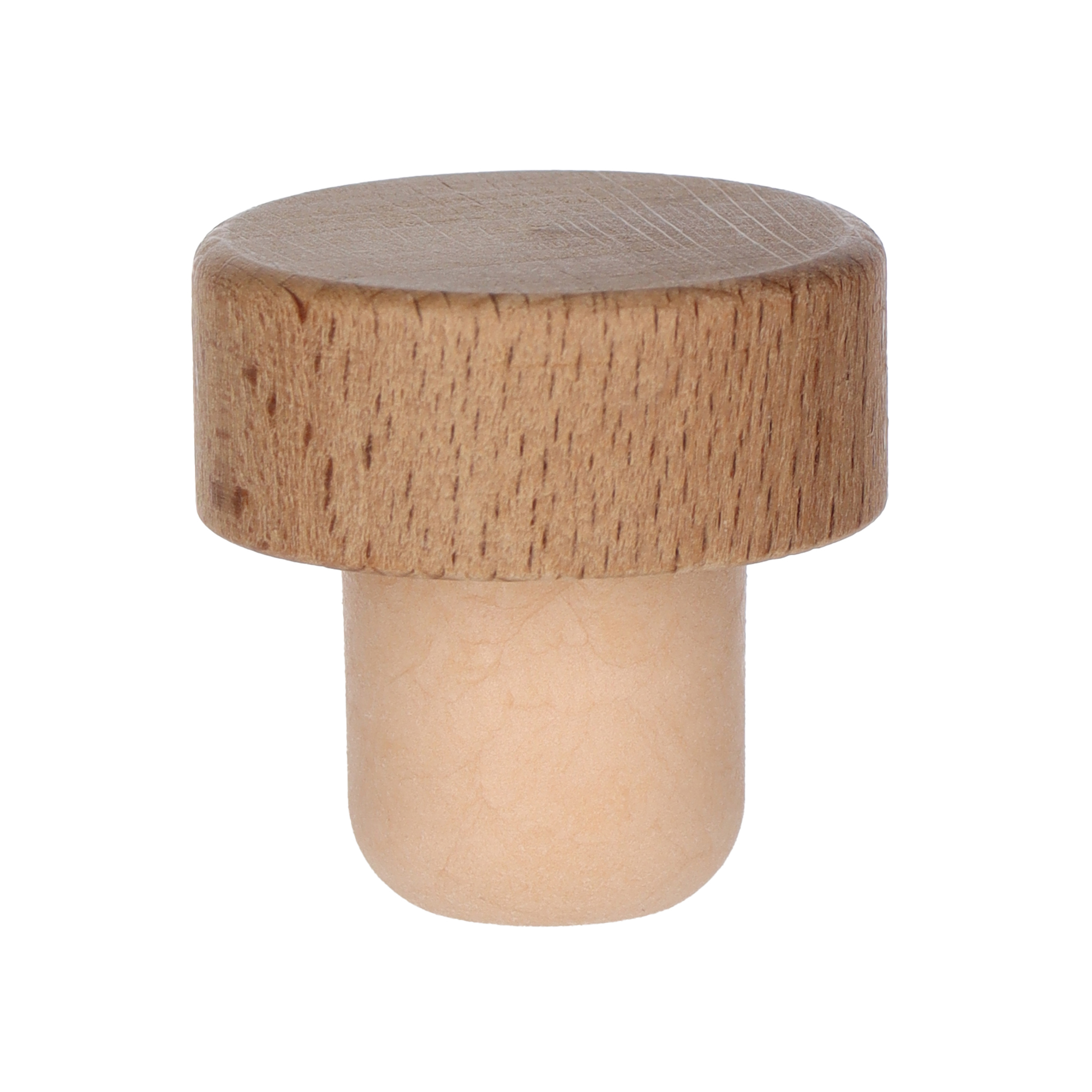 Holzscheibe Rustical Co-injected 20,0mm 34,0x14,0 - 20,0x20,0  Karton à 1800 Stück