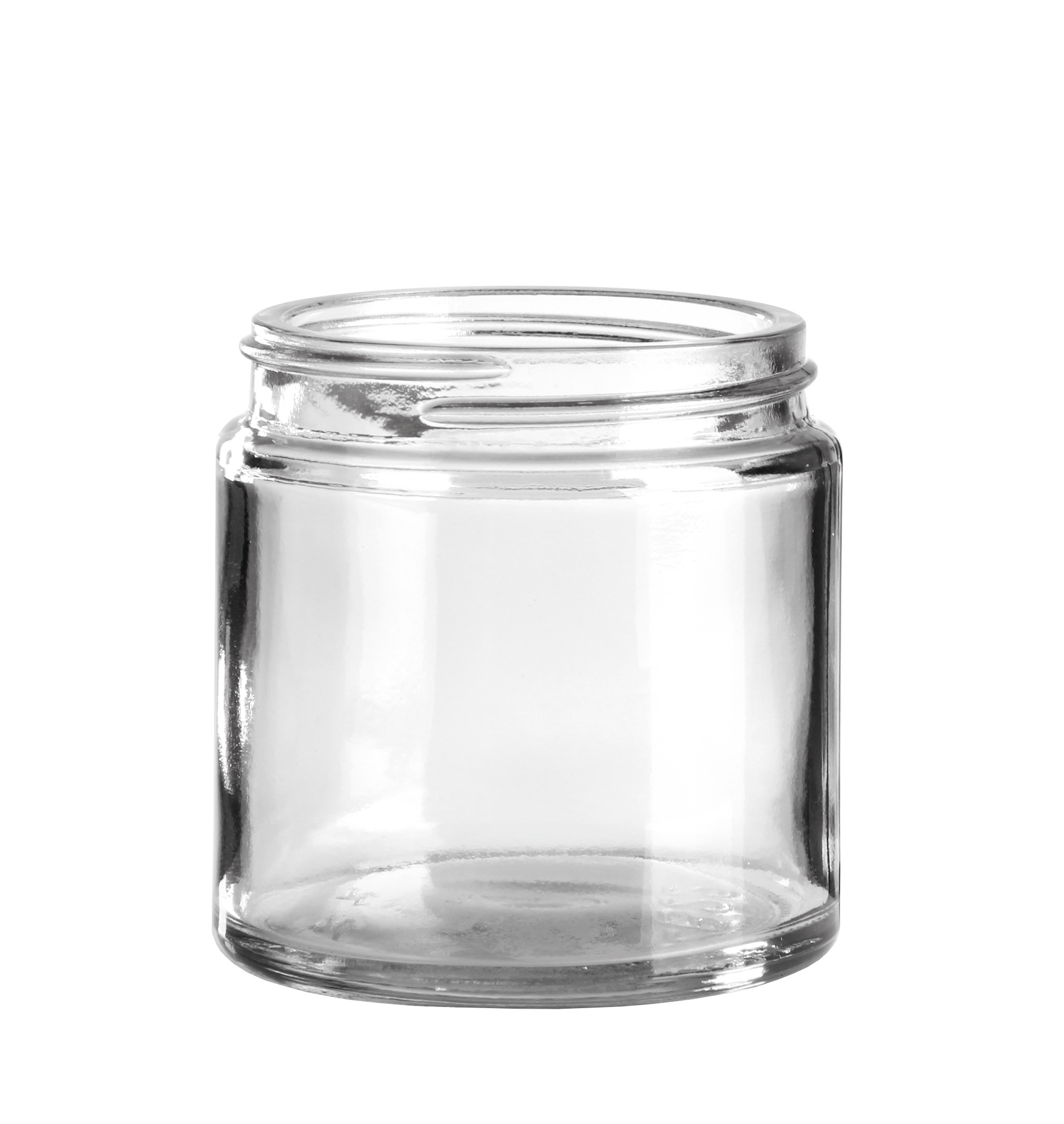 Glastiegel 120ml weiß 58mm/R3  Stück