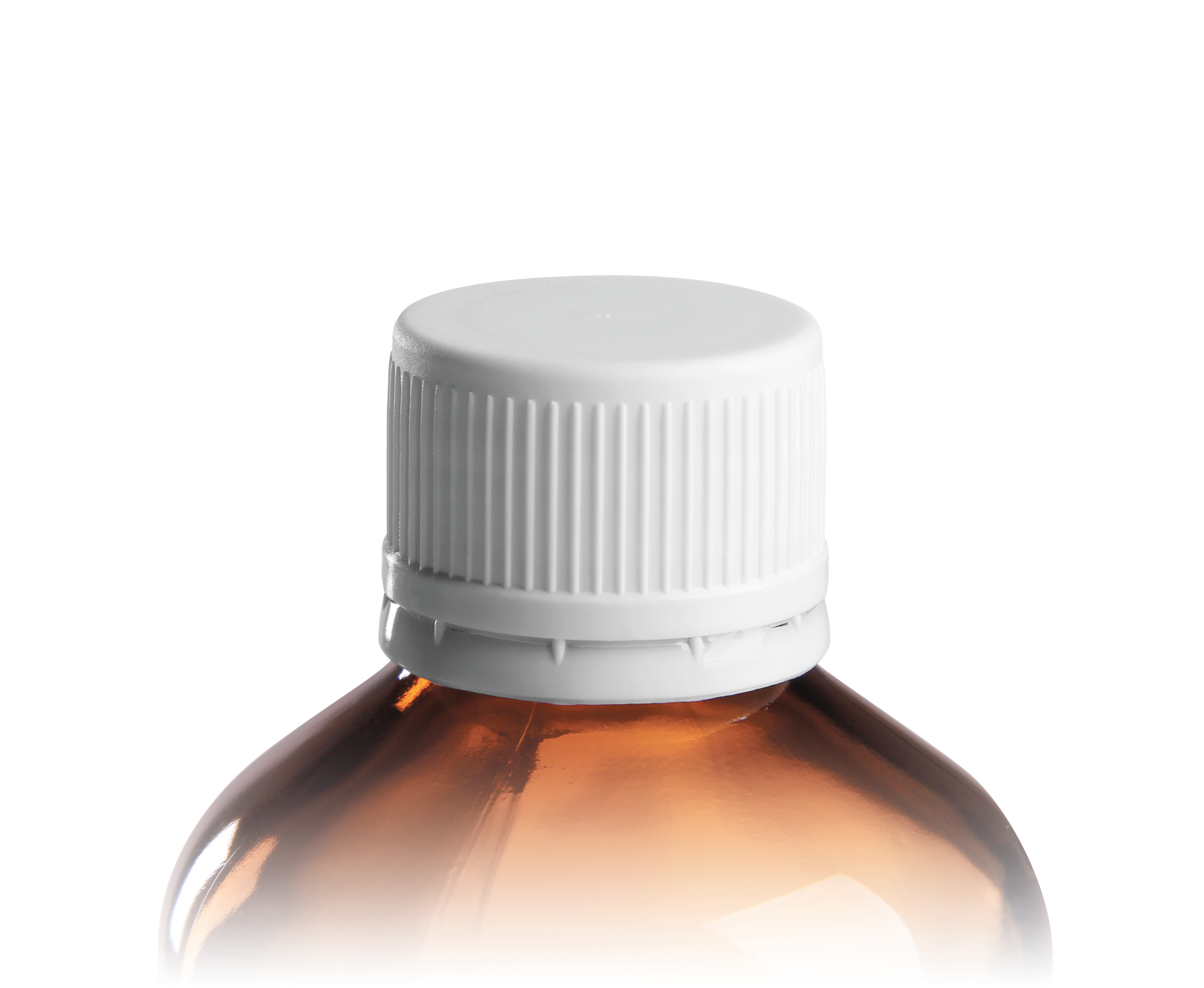 PP28 Schraubverschluss weiß für EuroMed Flaschen mit Originalitätsverschluss Folienpack à 100 Stück