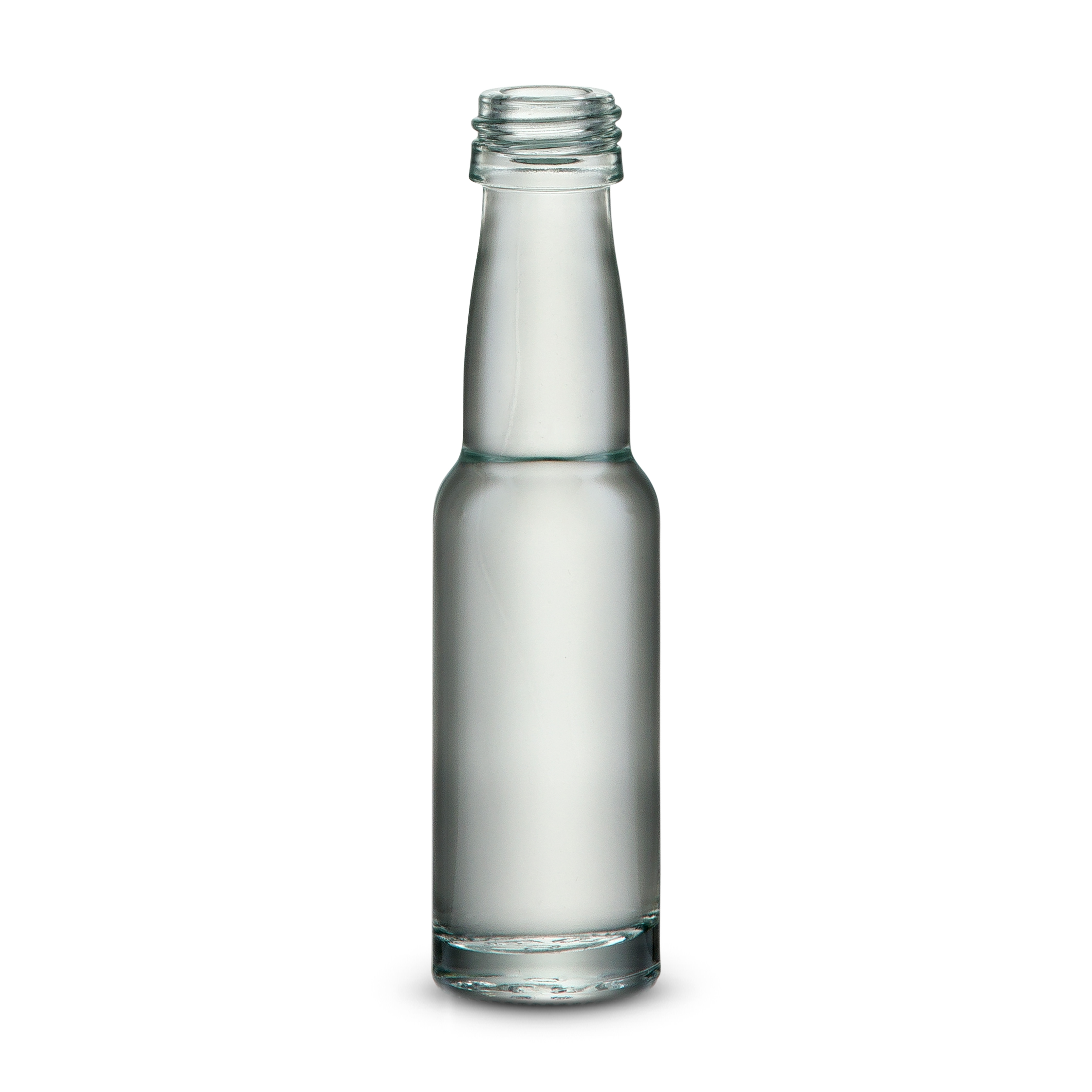 Kropfhalsflasche 20ml weiß PP18  Karton à 152 Stück