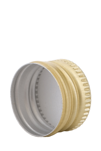 Schraubverschluss Alu PP28/16,5 gold mit Gewinde  Beutel à 100 Stück