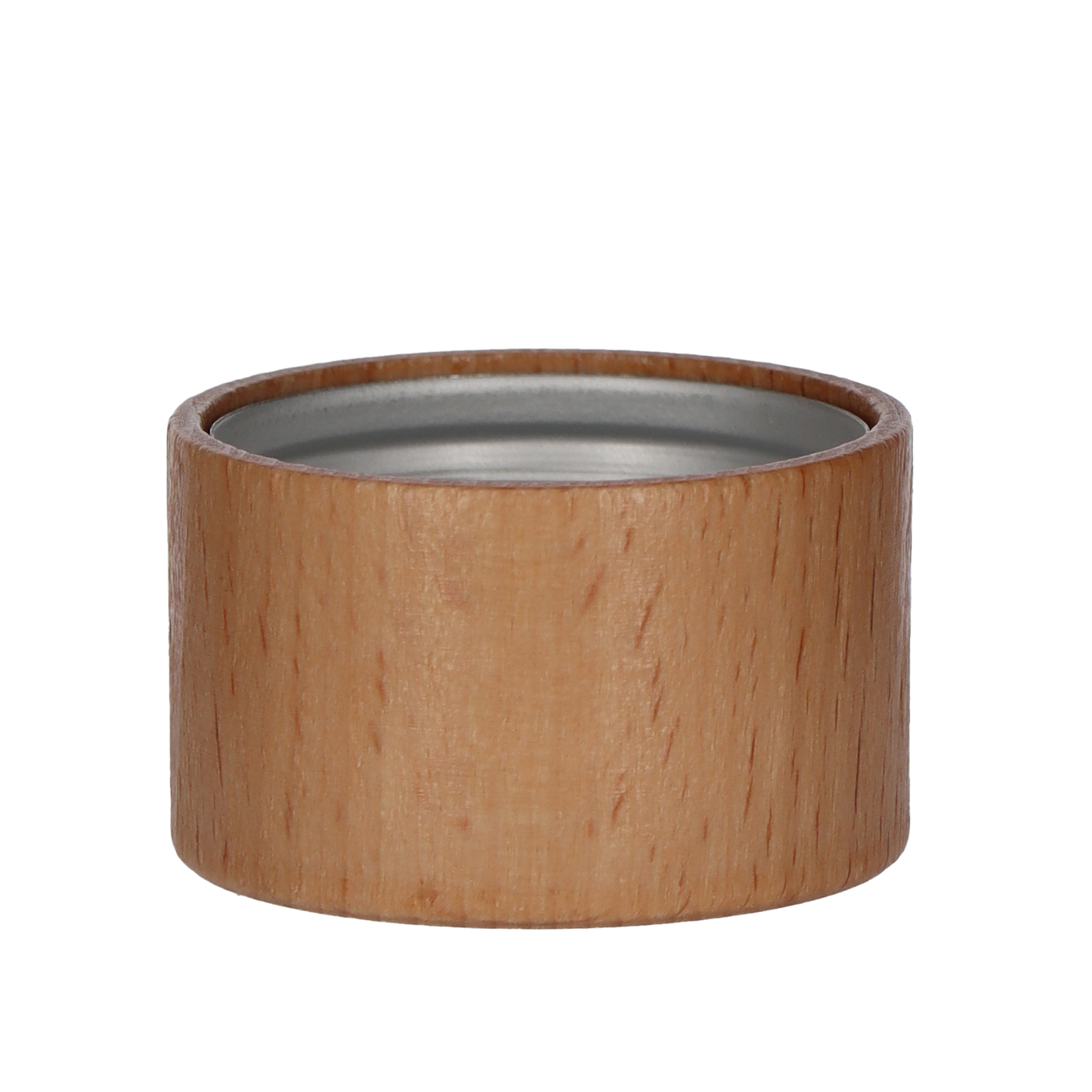 Schraubverschluss Alu PP31,5 mit Gewinde Holzkappe natur lackiert Beutel à 20 Stück