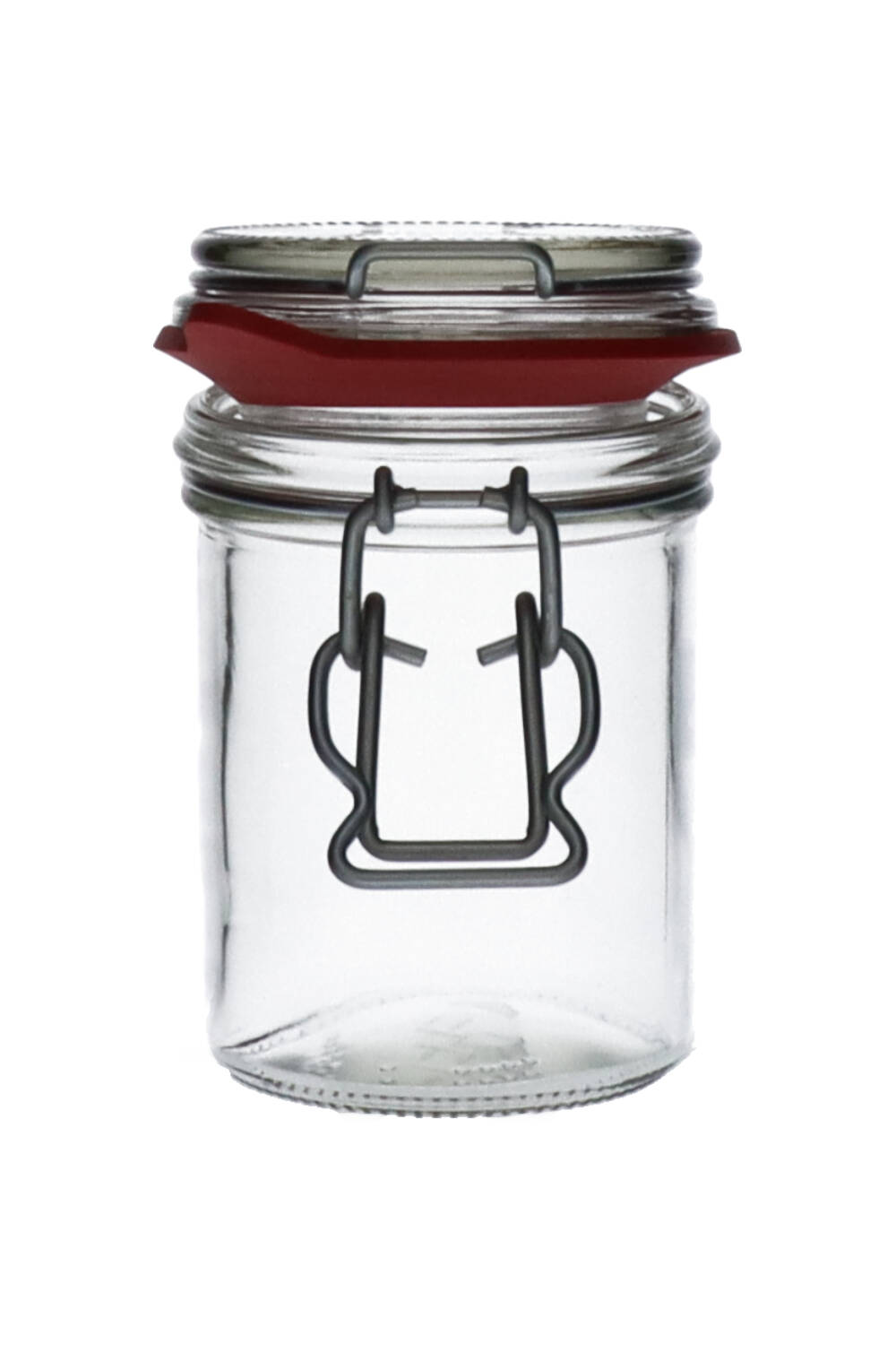 Bügelglas 212ml weiß inkl. Verschluss Karton à 38 Stück