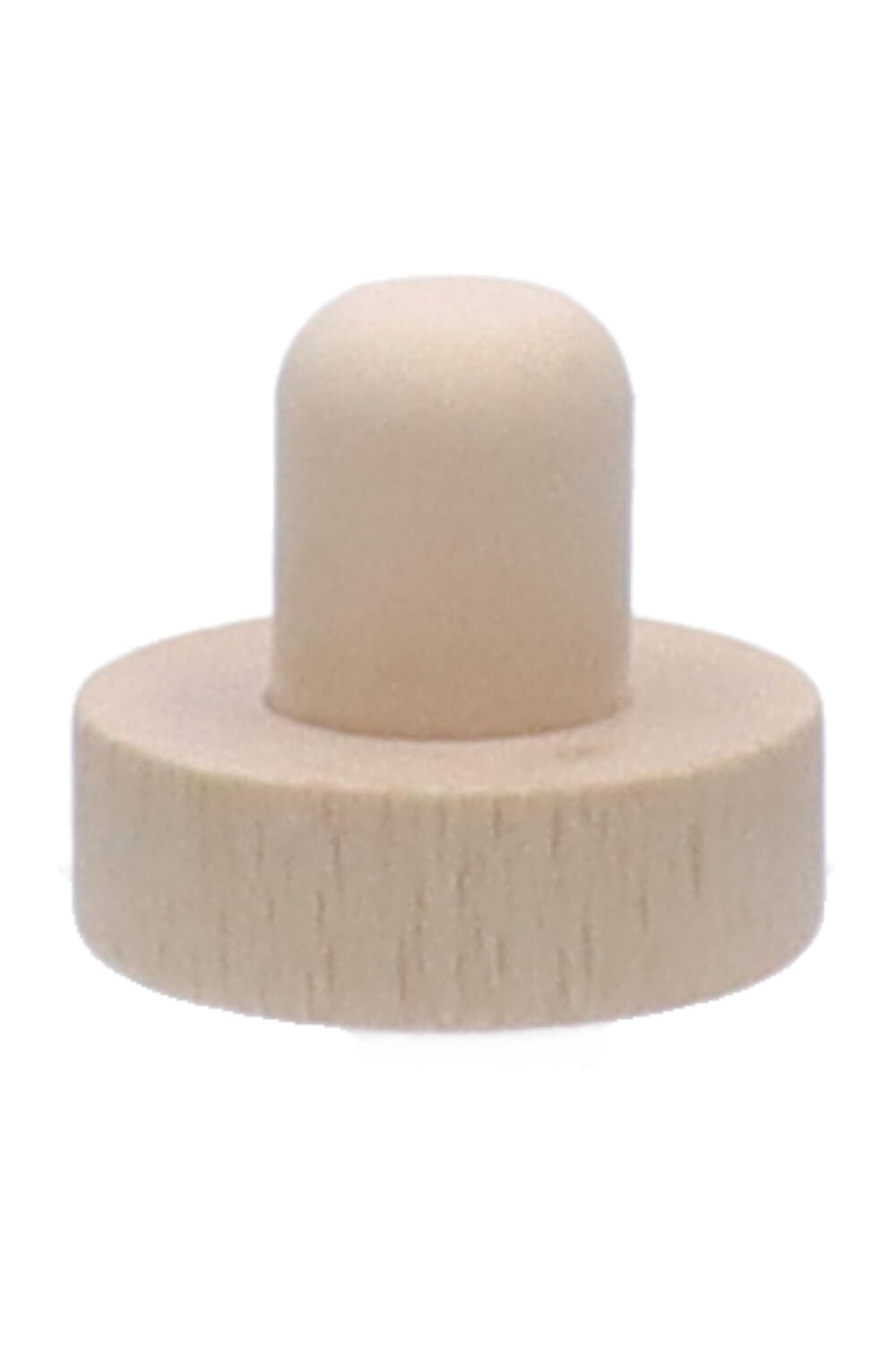 Holzscheibe Natur 18mm PE 39,0x13,0 - 18,0x20,0 Speziell angepasst auf Tellerrandmündungen.  